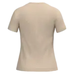 Dames T-shirt ronde hals korte mouwen, light sand — productfoto 36