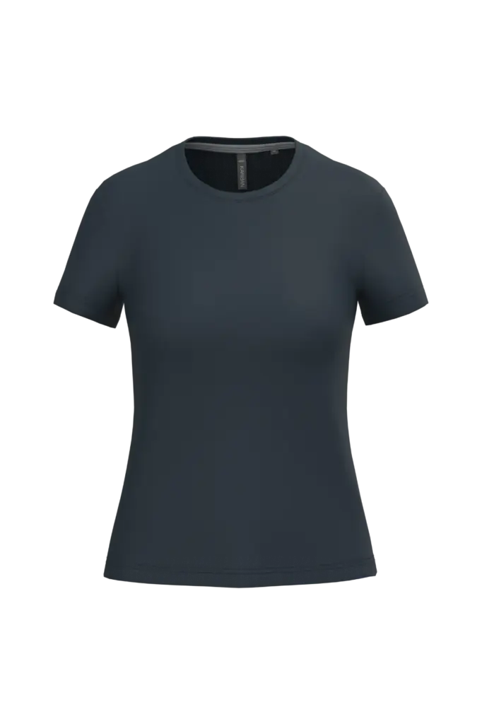Dames T-shirt ronde hals korte mouwen, navy — productfoto 41