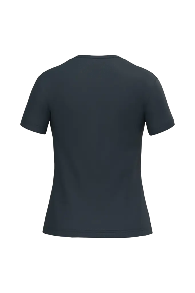 Dames T-shirt ronde hals korte mouwen, navy — productfoto 42