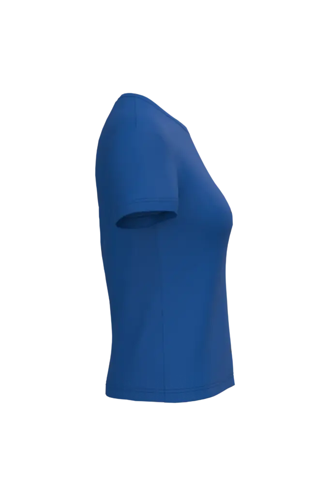 Dames T-shirt ronde hals korte mouwen, royal blue — productfoto 55