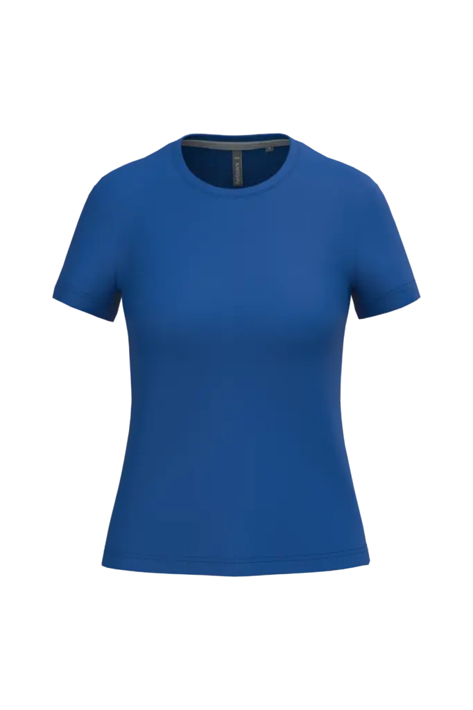 Dames T-shirt ronde hals korte mouwen, royal blue — productfoto 56