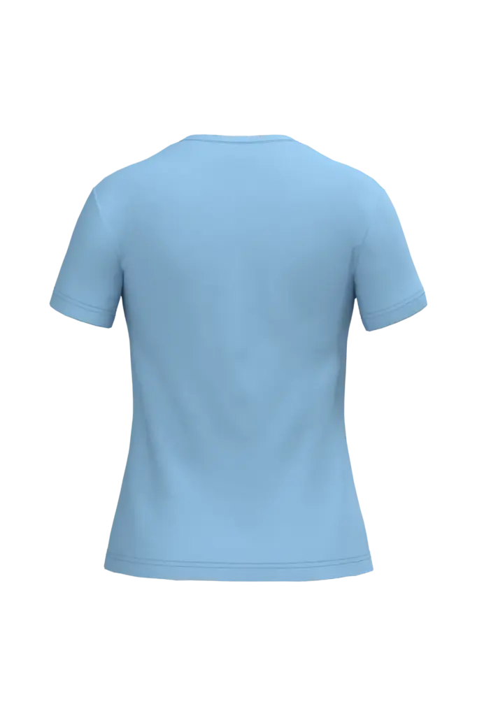 Dames T-shirt ronde hals korte mouwen, sky blue — productfoto 60