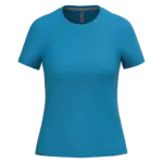 Dames T-shirt ronde hals korte mouwen, tropical blue — productfoto 62