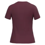 Dames T-shirt ronde hals korte mouwen, wine — productfoto 69