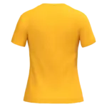 Dames T-shirt ronde hals korte mouwen, yellow — productfoto 72