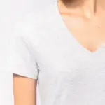 Dames T-shirt v-hals met korte mouwen — productfoto 3