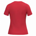 PS_K381-B_RED - Hidalgo-werbeartikel Dames T-shirt v-hals met korte mouwen — productfoto 52