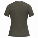 PS_K381-B_DARKKHAKI - Hidalgo-werbeartikel Dames T-shirt v-hals met korte mouwen, dark khaki — productfoto 19