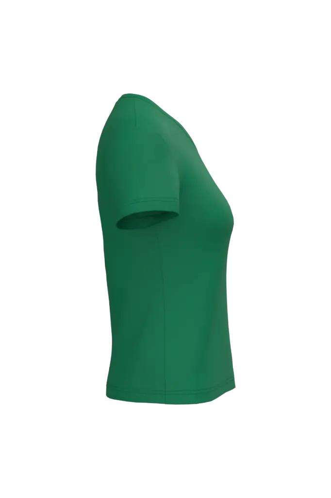 PS_K381-S_KELLYGREEN - Hidalgo-werbeartikel Dames T-shirt v-hals met korte mouwen, kelly green — productfoto 26