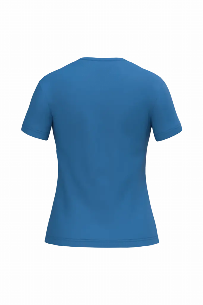 PS_K381-B_LIGHTROYALBLUE - Hidalgo-werbeartikel Dames T-shirt v-hals met korte mouwen, light royal blue — productfoto 31