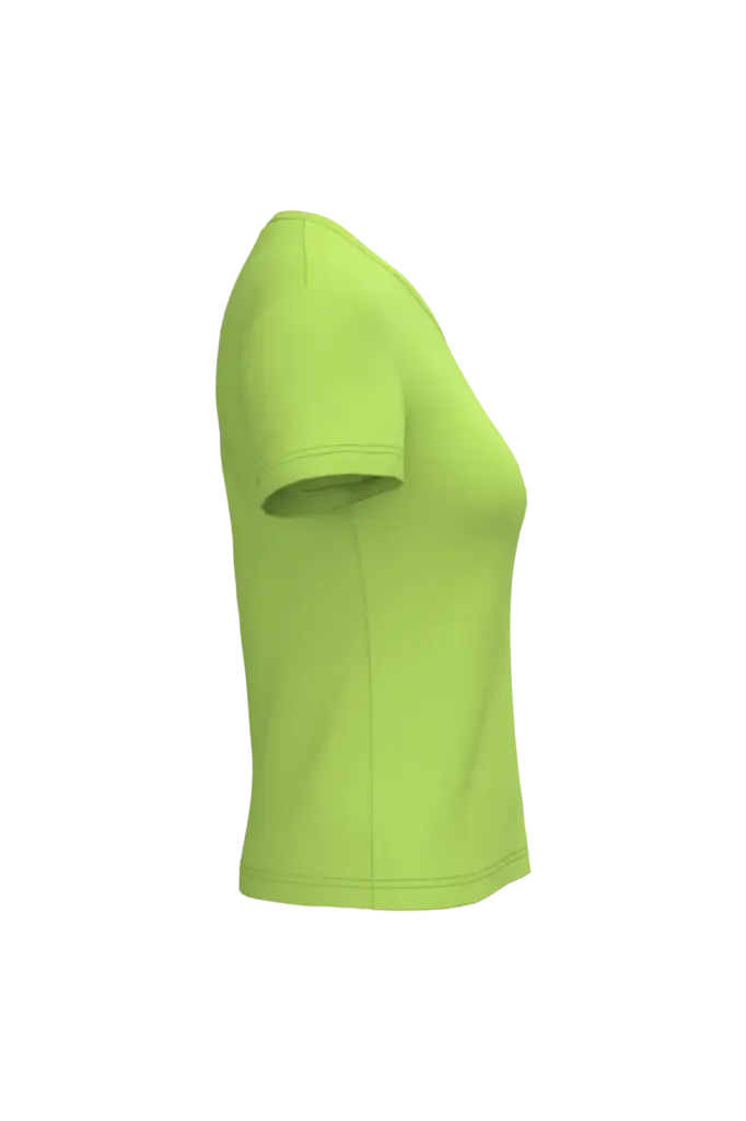 PS_K381-S_LIME - Hidalgo-werbeartikel Dames T-shirt v-hals met korte mouwen, lime — productfoto 35