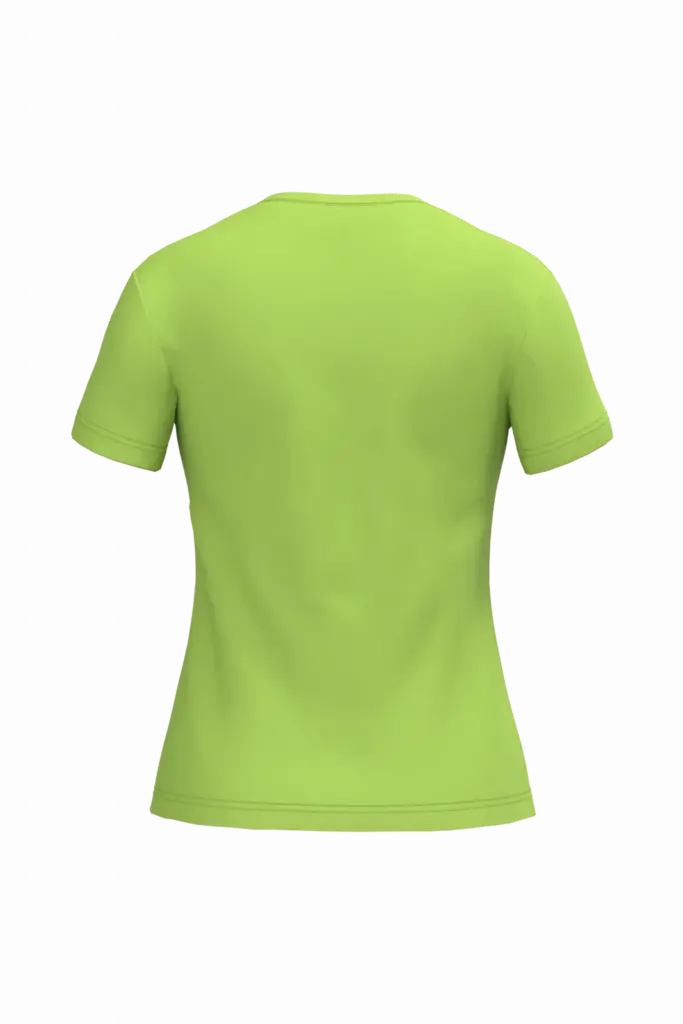 PS_K381-B_LIME - Hidalgo-werbeartikel Dames T-shirt v-hals met korte mouwen, lime — productfoto 37