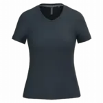 PS_K381_NAVY - Hidalgo-werbeartikel Dames T-shirt v-hals met korte mouwen, navy — productfoto 39