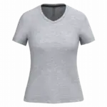 PS_K381_OXFORDGREY - Hidalgo-werbeartikel Dames T-shirt v-hals met korte mouwen, oxford grey — productfoto 45