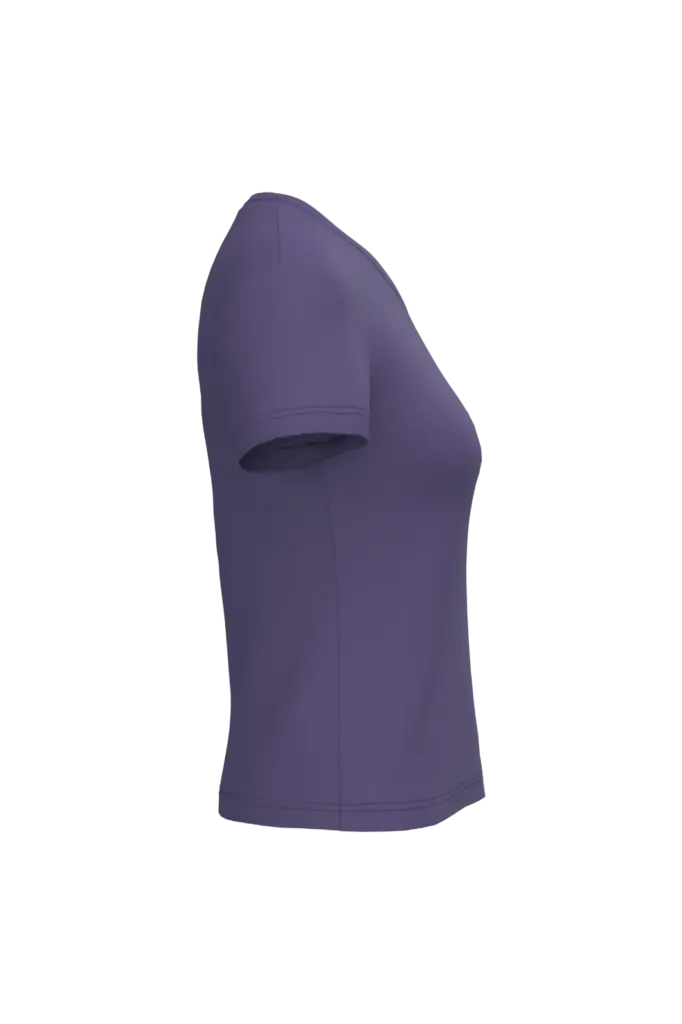 PS_K381-S_PURPLE - Hidalgo-werbeartikel Dames T-shirt v-hals met korte mouwen, purple — productfoto 47