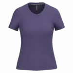 PS_K381_PURPLE - Hidalgo-werbeartikel Dames T-shirt v-hals met korte mouwen, purple — productfoto 48