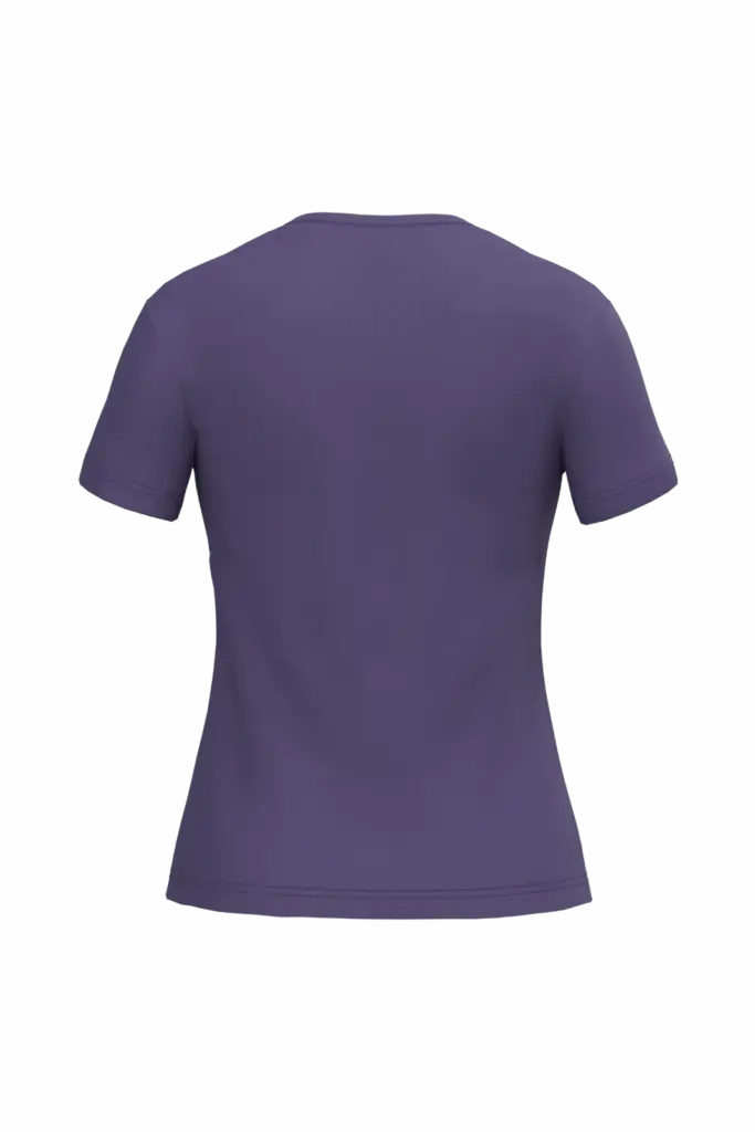PS_K381-B_PURPLE - Hidalgo-werbeartikel Dames T-shirt v-hals met korte mouwen, purple — productfoto 49