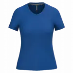 PS_K381_ROYALBLUE - Hidalgo-werbeartikel Dames T-shirt v-hals met korte mouwen, royal blue — productfoto 54