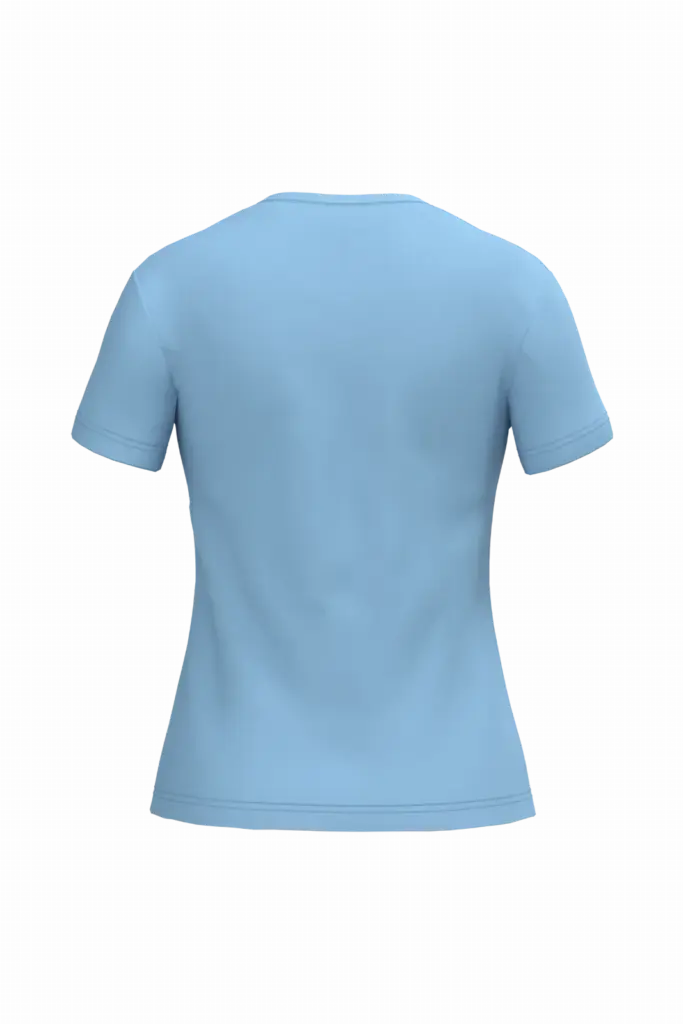 PS_K381-B_SKYBLUE - Hidalgo-werbeartikel Dames T-shirt v-hals met korte mouwen, sky blue — productfoto 58