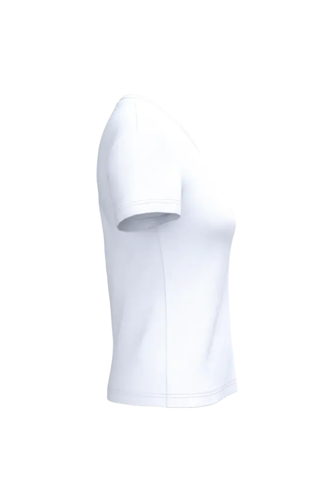 PS_K381-S_WHITE - Hidalgo-werbeartikel Dames T-shirt v-hals met korte mouwen, white — productfoto 62