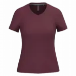PS_K381_WINE - Hidalgo-werbeartikel Dames T-shirt v-hals met korte mouwen, wine — productfoto 66