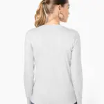 Dames T-shirt V-hals lange mouwen — productfoto 2