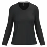 PS_K382_BLACK - Hidalgo-werbeartikel Dames T-shirt V-hals lange mouwen, black — productfoto 11