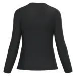 PS_K382-B_BLACK - Hidalgo-werbeartikel Dames T-shirt V-hals lange mouwen, black — productfoto 12