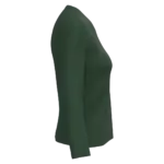 PS_K382-S_FORESTGREEN - Hidalgo-werbeartikel Dames T-shirt V-hals lange mouwen, forest green — productfoto 22