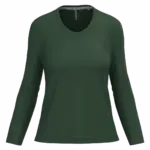PS_K382_FORESTGREEN - Hidalgo-werbeartikel Dames T-shirt V-hals lange mouwen, forest green — productfoto 23