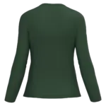 PS_K382-B_FORESTGREEN - Hidalgo-werbeartikel Dames T-shirt V-hals lange mouwen, forest green — productfoto 24