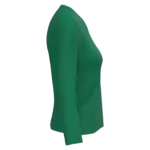 PS_K382-S_KELLYGREEN - Hidalgo-werbeartikel Dames T-shirt V-hals lange mouwen, kelly green — productfoto 28