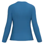 PS_K382-B_LIGHTROYALBLUE - Hidalgo-werbeartikel Dames T-shirt V-hals lange mouwen, light royal blue — productfoto 33