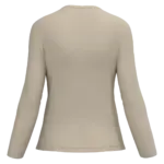 PS_K382-B_LIGHTSAND - Hidalgo-werbeartikel Dames T-shirt V-hals lange mouwen, light sand — productfoto 36