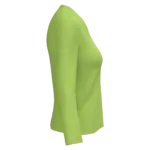 PS_K382-S_LIME - Hidalgo-werbeartikel Dames T-shirt V-hals lange mouwen, lime — productfoto 37