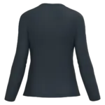 PS_K382-B_NAVY - Hidalgo-werbeartikel Dames T-shirt V-hals lange mouwen, navy — productfoto 42