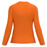 PS_K382-B_ORANGE - Hidalgo-werbeartikel Dames T-shirt V-hals lange mouwen, orange — productfoto 45