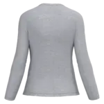 PS_K382-B_OXFORDGREY - Hidalgo-werbeartikel Dames T-shirt V-hals lange mouwen, oxford grey — productfoto 48