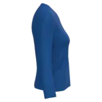 PS_K382-S_ROYALBLUE - Hidalgo-werbeartikel Dames T-shirt V-hals lange mouwen, royal blue — productfoto 55