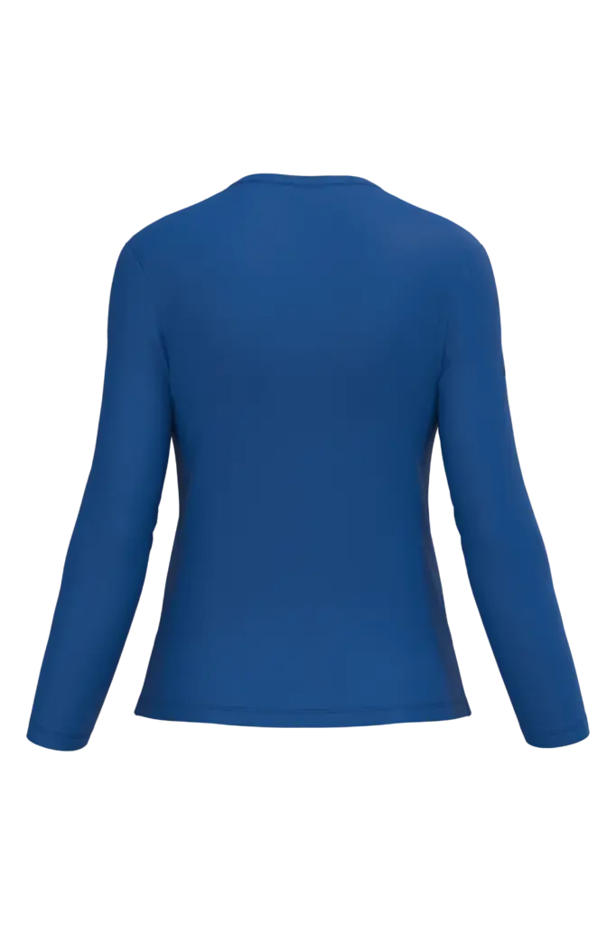 PS_K382-B_ROYALBLUE - Hidalgo-werbeartikel Dames T-shirt V-hals lange mouwen, royal blue — productfoto 57