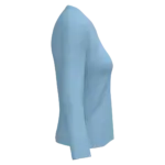 PS_K382-S_SKYBLUE - Hidalgo-werbeartikel Dames T-shirt V-hals lange mouwen, sky blue — productfoto 58