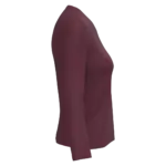 PS_K382-S_WINE - Hidalgo-werbeartikel Dames T-shirt V-hals lange mouwen, wine — productfoto 67