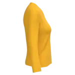 PS_K382-S_YELLOW - Hidalgo-werbeartikel Dames T-shirt V-hals lange mouwen, yellow — productfoto 70