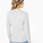 Dames T-shirt ronde hals lange mouwen — productfoto 2