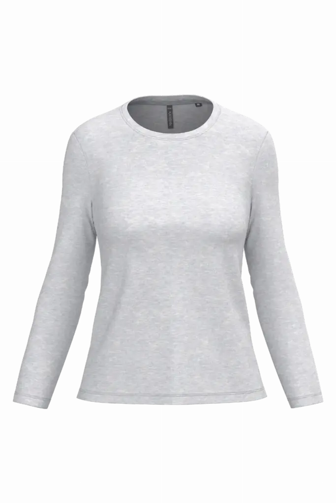 Dames T-shirt ronde hals lange mouwen — productfoto 7