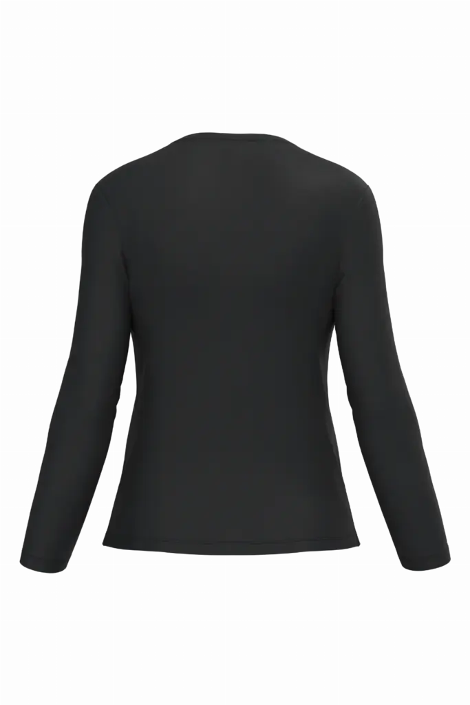 Dames T-shirt ronde hals lange mouwen — productfoto 11
