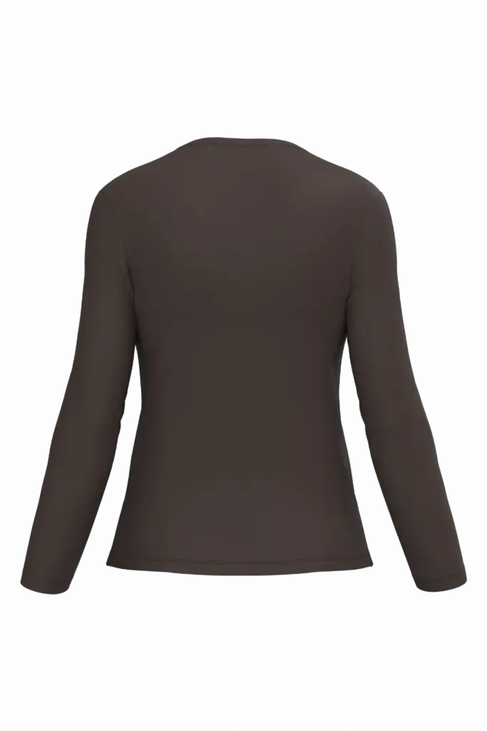 Dames T-shirt ronde hals lange mouwen — productfoto 14