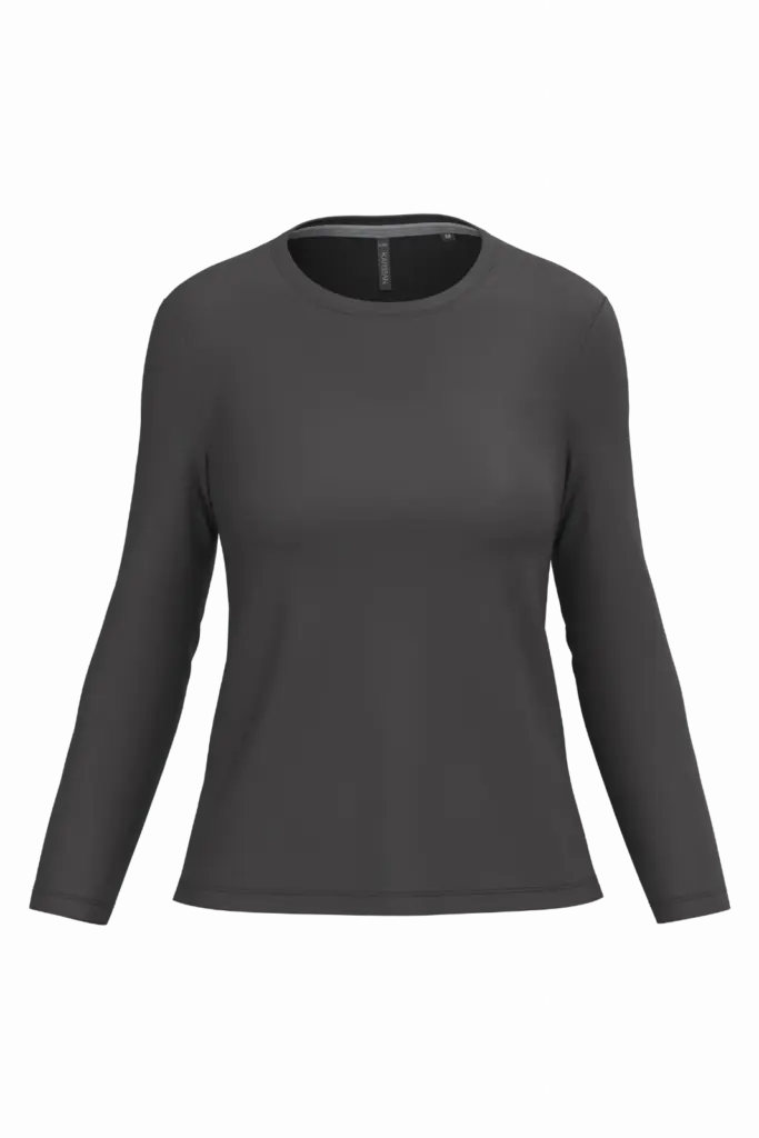 Dames T-shirt ronde hals lange mouwen — productfoto 16