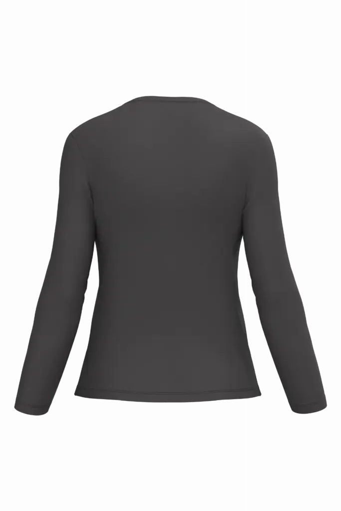 Dames T-shirt ronde hals lange mouwen — productfoto 17