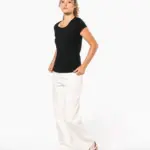 K384-2_2026 - Hidalgo-werbeartikel Dames-T-shirt korte mouwen met boothals — productfoto 7